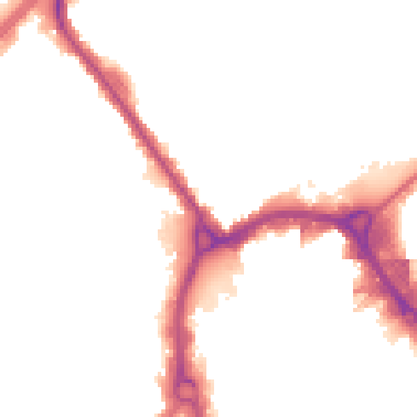 Night-time road noise heatmap for RM1 1BY