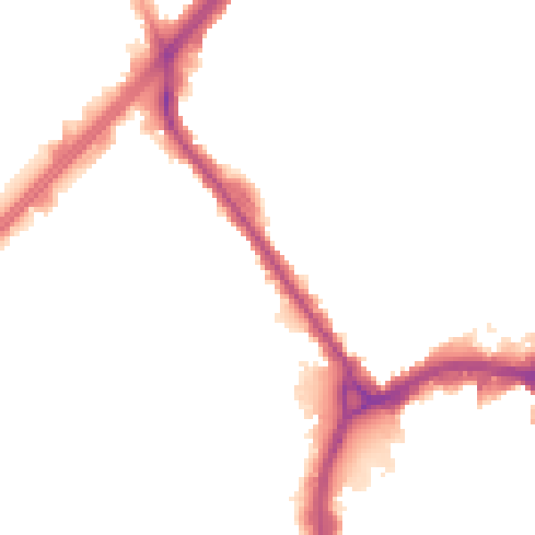 Night-time road noise heatmap for RM1 1ED