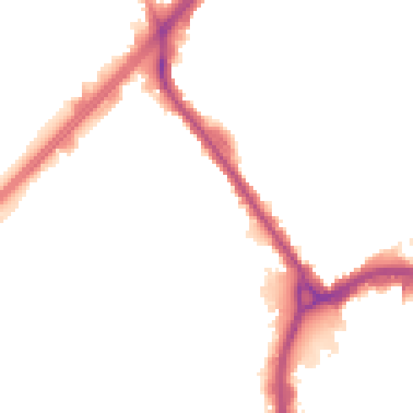 Night-time road noise heatmap for RM1 1EW