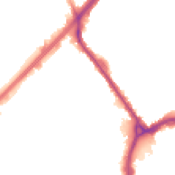 Night-time road noise heatmap for RM1 1EY