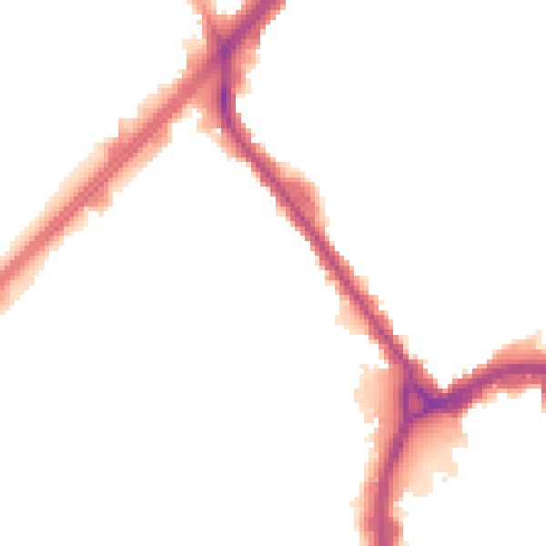 Night-time road noise heatmap for RM1 1EZ