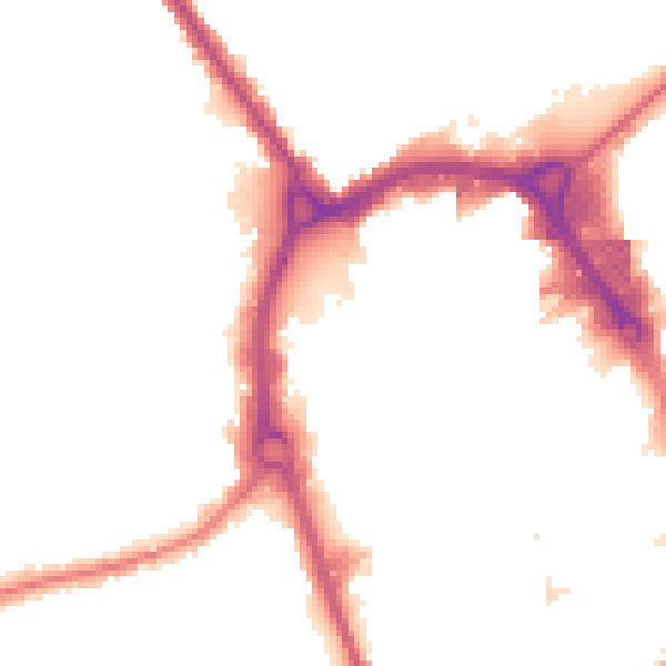 Night-time road noise heatmap for RM1 1JH