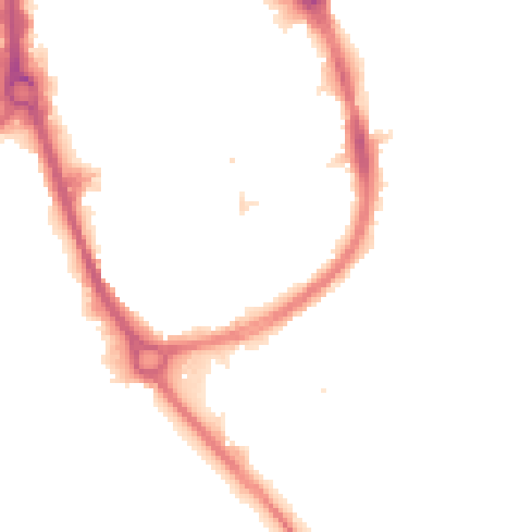 Night-time road noise heatmap for RM1 1QA