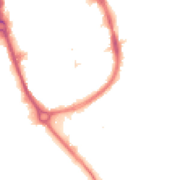 Night-time road noise heatmap for RM1 1QJ