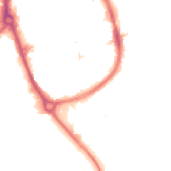 Night-time road noise heatmap for RM1 1QL