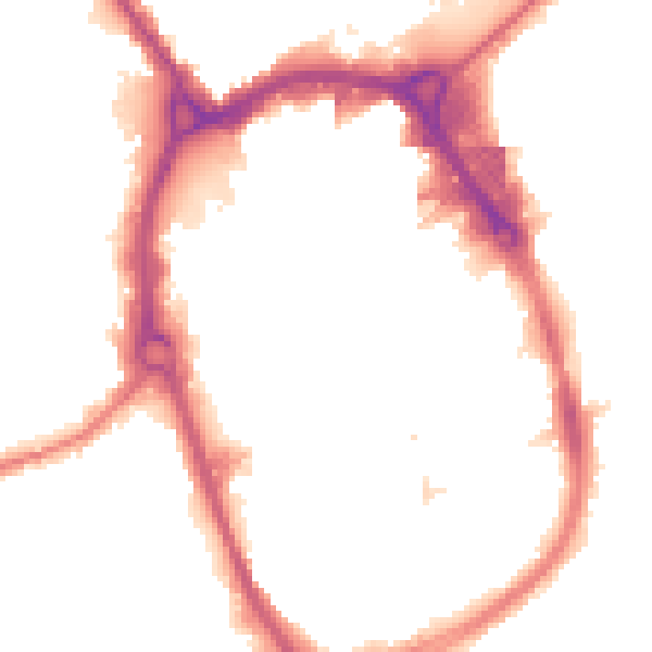 Night-time road noise heatmap for RM1 1RB