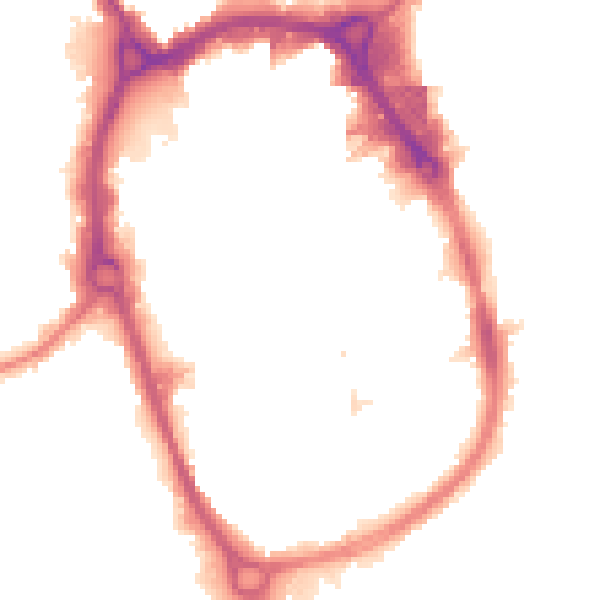 Night-time road noise heatmap for RM1 1RX