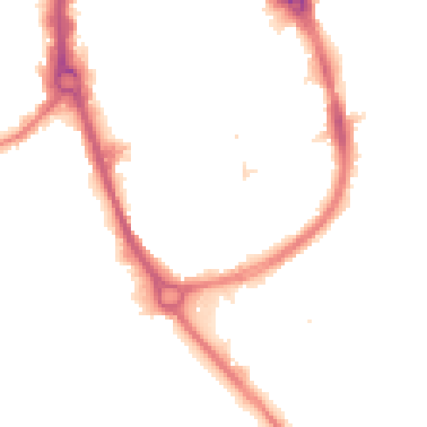 Night-time road noise heatmap for RM1 1TH