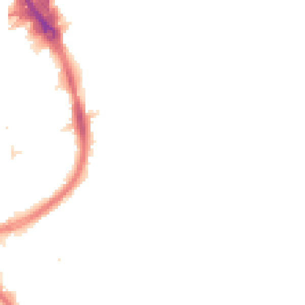 Night-time road noise heatmap for RM1 2AF