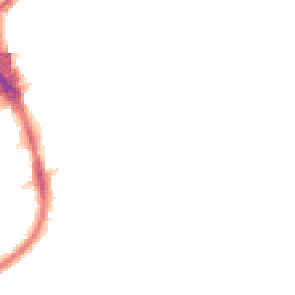 Night-time road noise heatmap for RM1 2SU