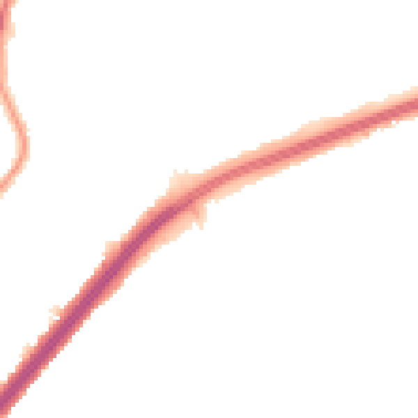 Night-time road noise heatmap for RM1 4GJ