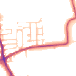 Daytime road noise heatmap for RM10 7AA