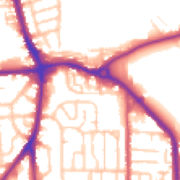 Daytime road noise heatmap for RM10 7AG