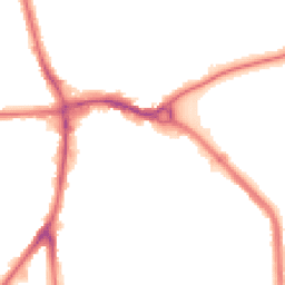 Night-time road noise heatmap for RM10 7AG
