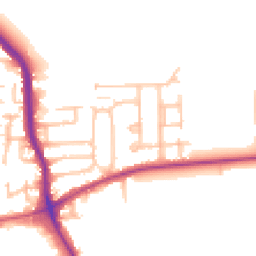 Daytime road noise heatmap for RM10 7AL