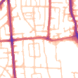 Daytime road noise heatmap for RM10 7AN