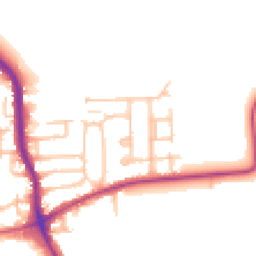 Daytime road noise heatmap for RM10 7AP