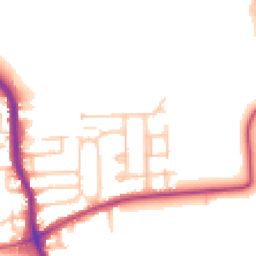 Daytime road noise heatmap for RM10 7AR