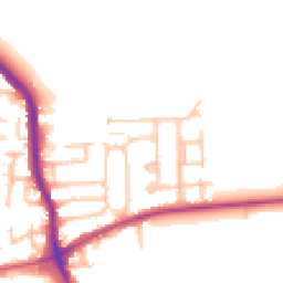 Daytime road noise heatmap for RM10 7AS