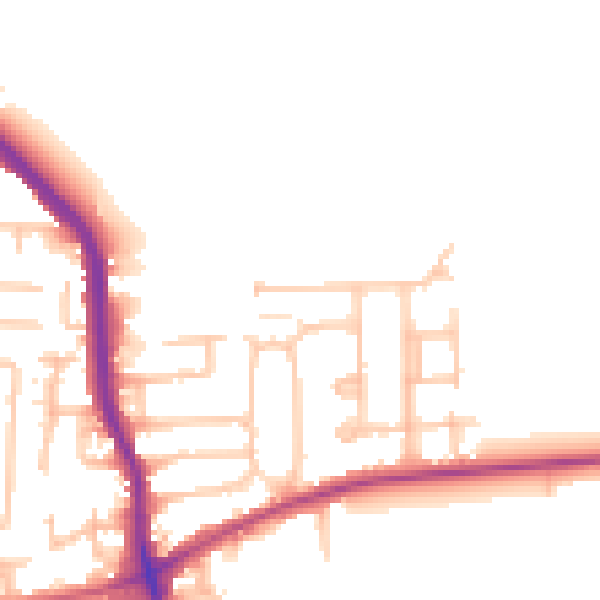 Daytime road noise heatmap for RM10 7AT