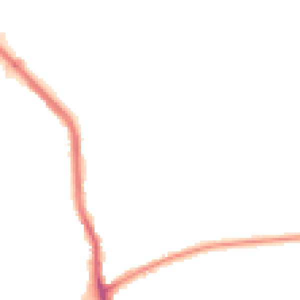 Night-time road noise heatmap for RM10 7AX