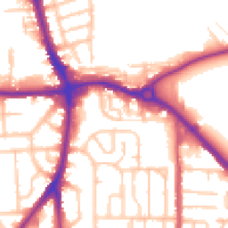 Daytime road noise heatmap for RM10 7AZ