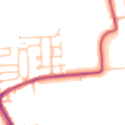 Daytime road noise heatmap for RM10 7BL