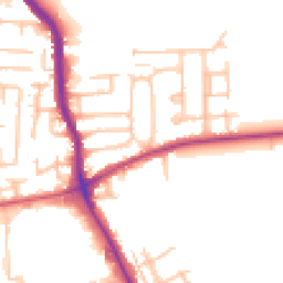 Daytime road noise heatmap for RM10 7BU