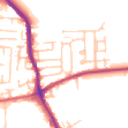 Daytime road noise heatmap for RM10 7BX