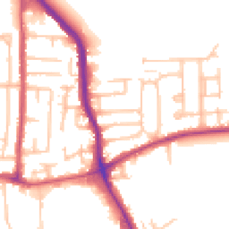 Daytime road noise heatmap for RM10 7DA