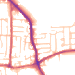 Daytime road noise heatmap for RM10 7DB