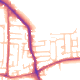 Daytime road noise heatmap for RM10 7DH