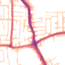 Daytime road noise heatmap for RM10 7DX
