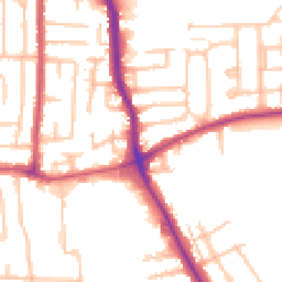 Daytime road noise heatmap for RM10 7EA