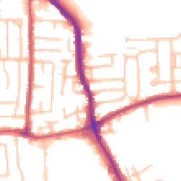 Daytime road noise heatmap for RM10 7EB