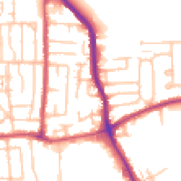 Daytime road noise heatmap for RM10 7ED