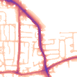 Daytime road noise heatmap for RM10 7EH
