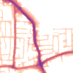 Daytime road noise heatmap for RM10 7EJ