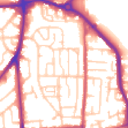 Daytime road noise heatmap for RM10 7PX