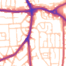 Daytime road noise heatmap for RM10 7RT