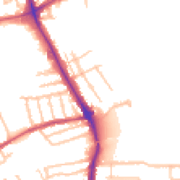 Daytime road noise heatmap for RM10 7TT