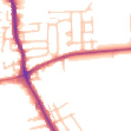 Daytime road noise heatmap for RM10 7UL
