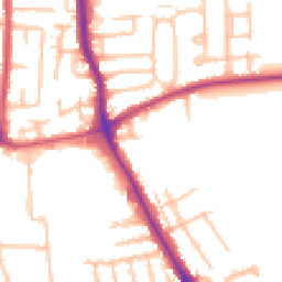 Daytime road noise heatmap for RM10 7XU