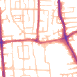 Daytime road noise heatmap for RM10 7YS