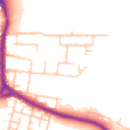 Daytime road noise heatmap for RM10 8BL