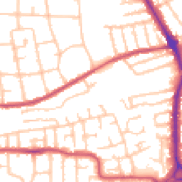 Daytime road noise heatmap for RM10 8GN