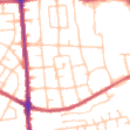 Daytime road noise heatmap for RM10 8LN