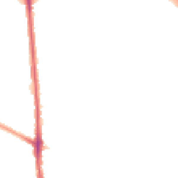Night-time road noise heatmap for RM10 8LN
