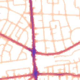 Daytime road noise heatmap for RM10 8LX
