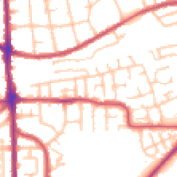 Daytime road noise heatmap for RM10 8RS